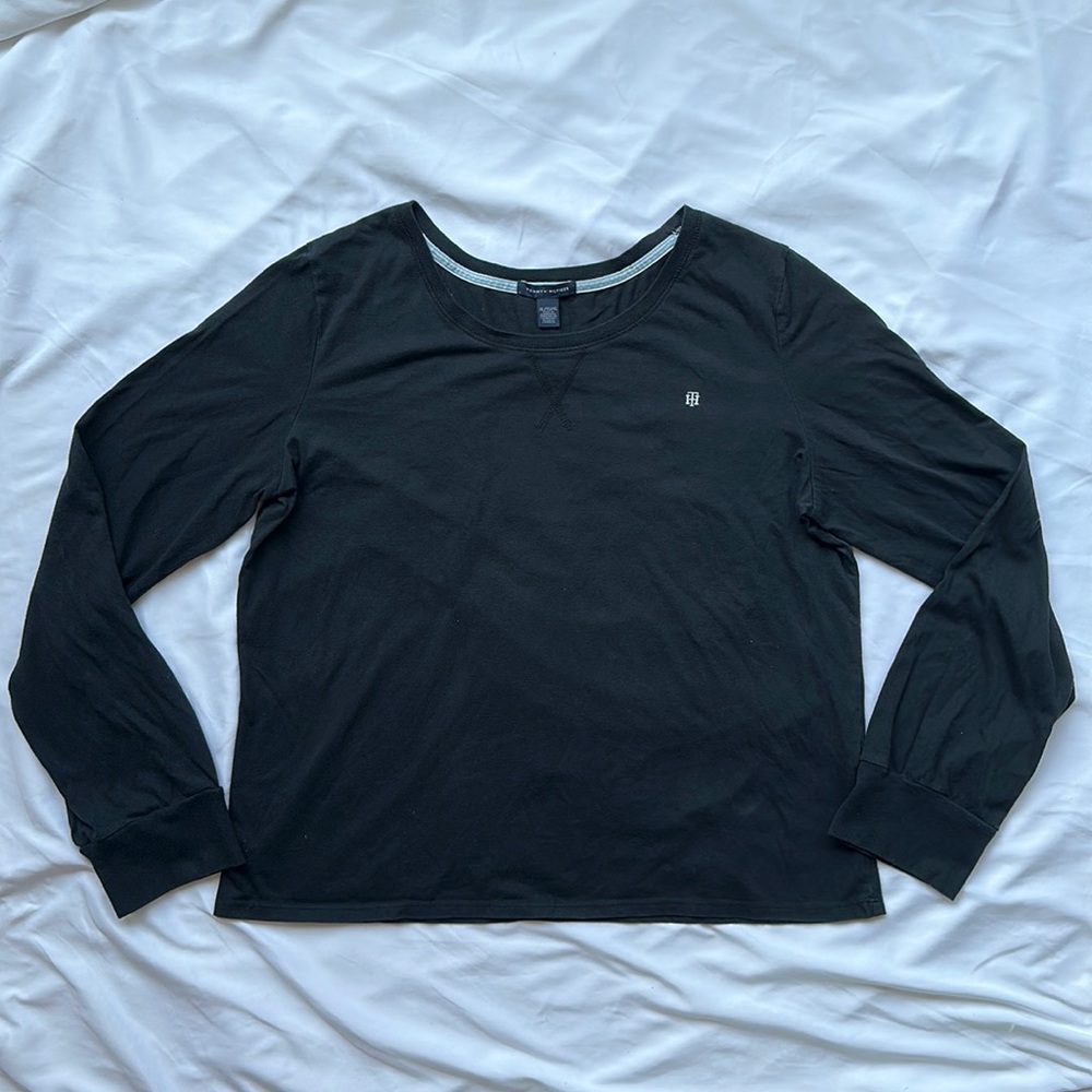 Black Tommy Hilfiger shirt - XL